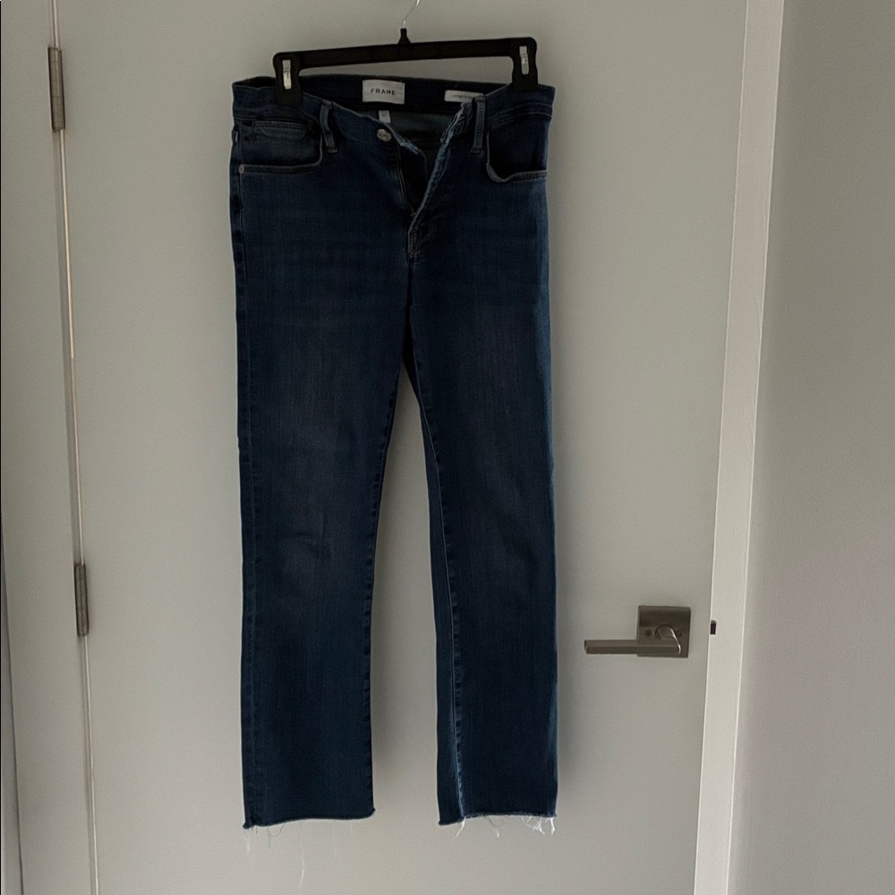 Frame Le High Straight women’s  Blue Jeans - 27